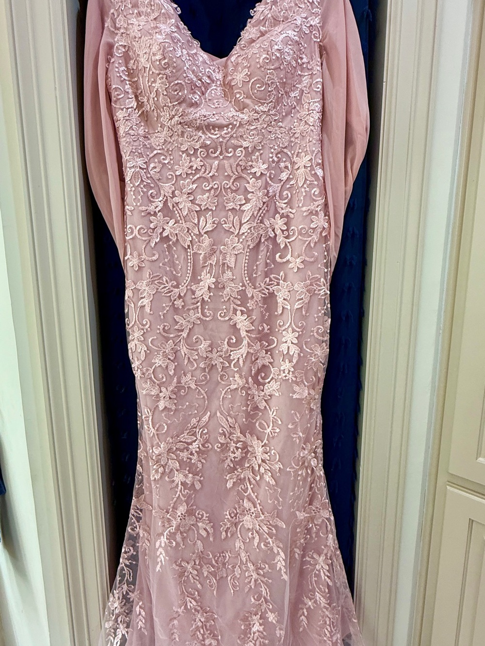 Stunning Pink Mermaid Mother of the Bride Dress